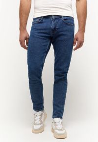 Męskie Spodnie Jeansowe Mustang Style Oregon Slim Denim Blue 1014863 5000 700