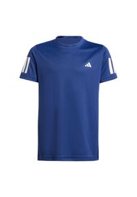 Adidas - Koszulka Club Tennis 3-Stripes Kids. Kolor: niebieski. Technologia: ClimaCool (Adidas). Sport: tenis #1
