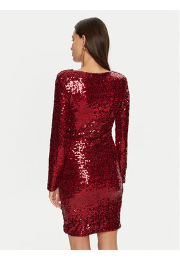 Rinascimento Sukienka koktajlowa CFC0019792002 Czerwony Slim Fit. Kolor: czerwony. Materiał: syntetyk. Styl: wizytowy