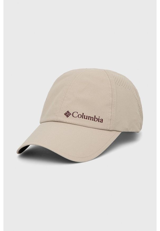 columbia - Columbia czapka kolor beżowy. Kolor: beżowy. Materiał: tkanina, materiał