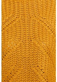medicine - Medicine - Sweter Basic. Okazja: na co dzień. Kolor: żółty. Długość rękawa: długi rękaw. Długość: długie. Wzór: ze splotem. Styl: casual #6