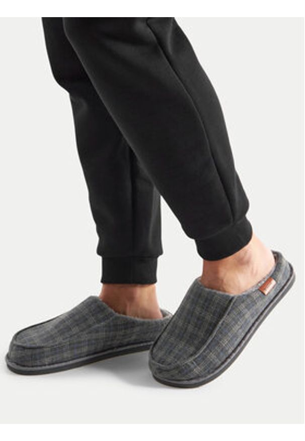 Beverly Hills Polo Club Kapcie P4194527 Szary. Kolor: szary. Materiał: materiał