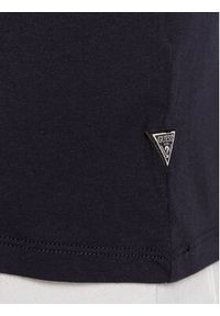 Guess T-Shirt Abstract Logo M3GI57 K9RM1 Granatowy Slim Fit. Kolor: niebieski. Materiał: bawełna