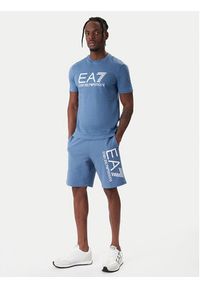 EA7 Emporio Armani Szorty sportowe 7M001414 AF22266 UB064 Niebieski Regular Fit. Kolor: niebieski. Materiał: bawełna. Styl: sportowy #4