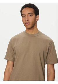 Hugo - HUGO T-Shirt Dapolino 50488330 Brązowy Relaxed Fit. Kolor: brązowy. Materiał: bawełna