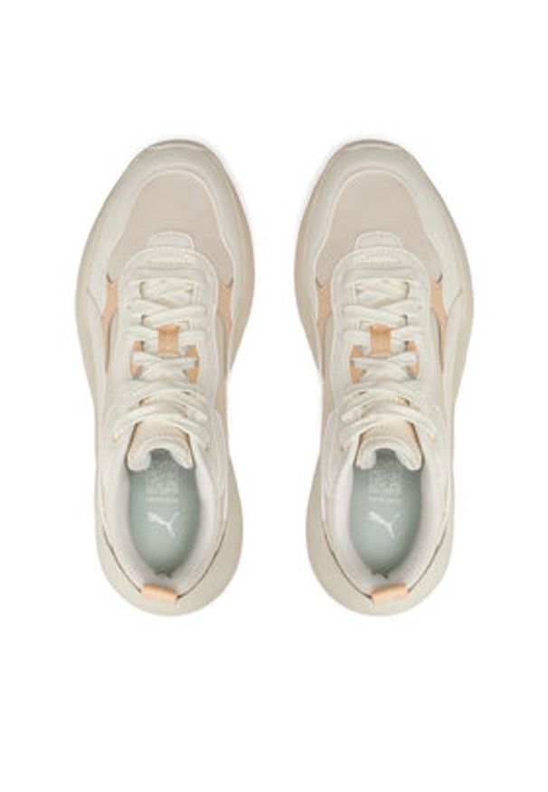 Puma Sneakersy Cilia Wedge 393915 11 Beżowy. Kolor: beżowy. Materiał: skóra