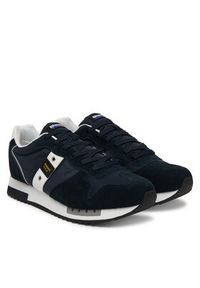 Blauer Sneakersy S6QUEENS01/MES Granatowy. Kolor: niebieski. Materiał: zamsz, skóra #2