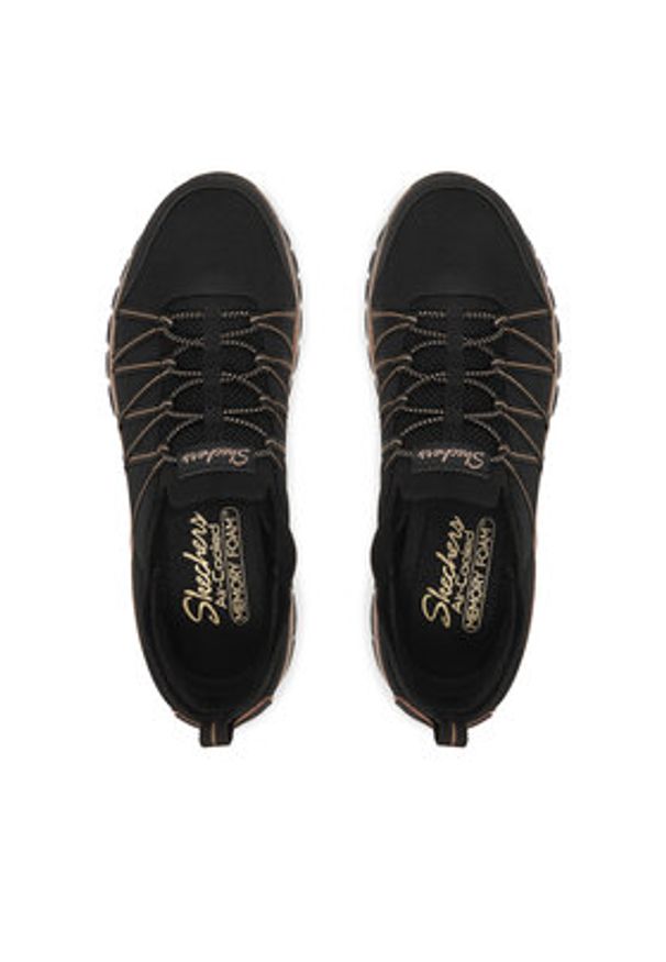 skechers - Skechers Sneakersy Graceful 100888/BKRG Czarny. Kolor: czarny. Materiał: materiał