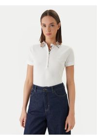 Barbour Polo Malvern LML0633WH33 Biały Slim Fit. Typ kołnierza: polo. Kolor: biały. Materiał: bawełna #1