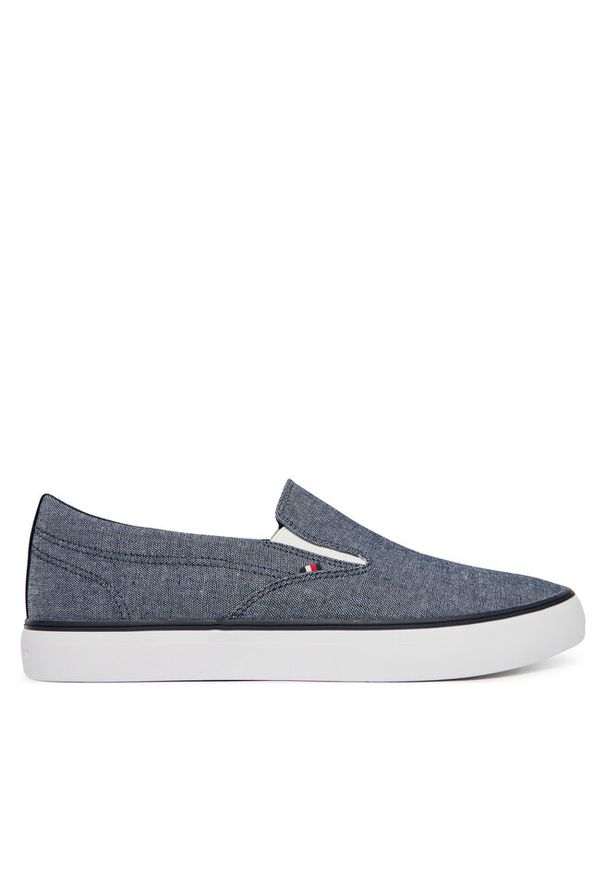 TOMMY HILFIGER - Tenisówki Tommy Hilfiger. Zapięcie: bez zapięcia. Kolor: niebieski
