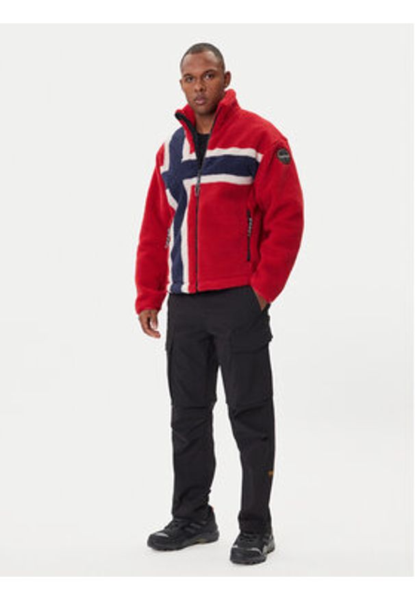 Napapijri Polar NP0A88TC Czerwony Regular Fit. Kolor: czerwony. Materiał: syntetyk
