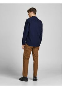 Jack & Jones - Jack&Jones Koszula 12201905 Granatowy Slim Fit. Kolor: niebieski. Materiał: bawełna