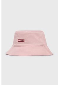 Levi's® - Levi's kapelusz bawełniany kolor różowy bawełniany. Kolor: różowy. Materiał: bawełna