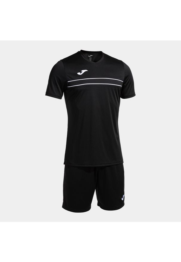 Zestaw koszulka treningowa i spodenki Joma Victory. Kolor: czarny, biały, wielokolorowy. Sport: piłka nożna