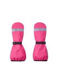 Dziecięce rękawiczki przeciwdeszczowe Reima Puro. Kolor: różowy. Sport: turystyka piesza #1