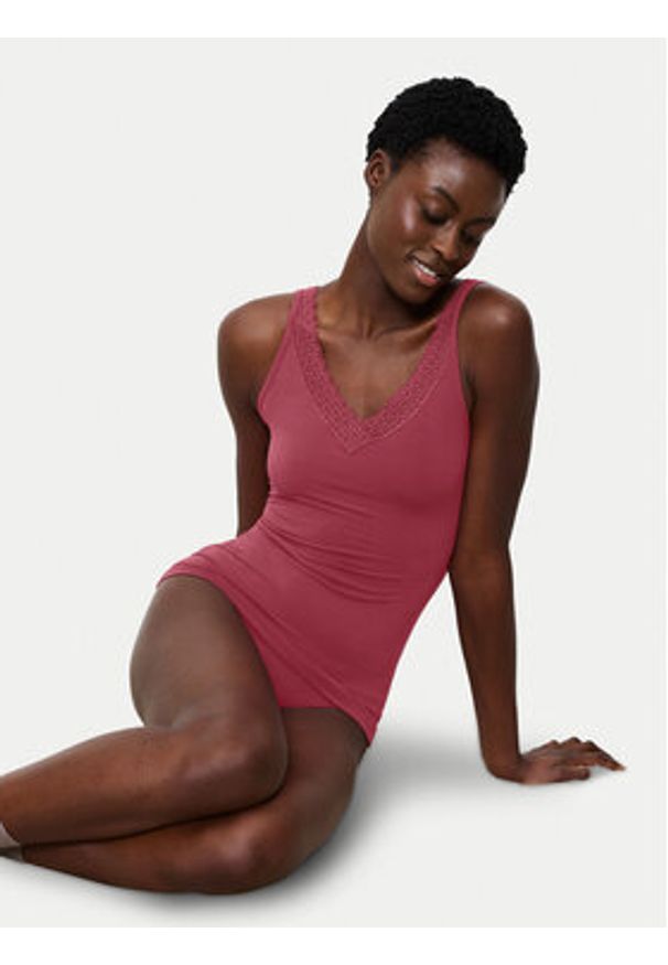 Triumph Top Feel Of Modal 10221637 Różowy Slim Fit. Kolor: różowy