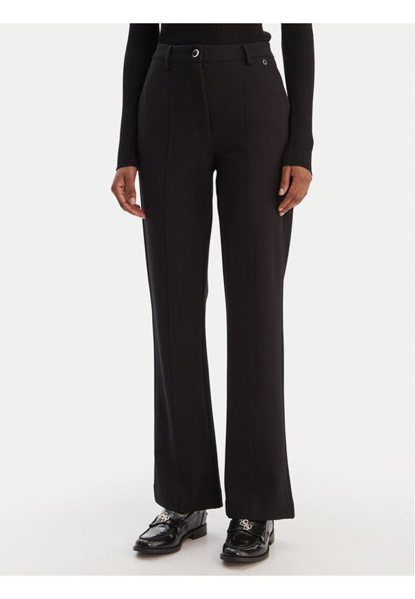 Guess Spodnie materiałowe W6RB11 KCMU2 Czarny Straight Leg. Kolor: czarny. Materiał: syntetyk
