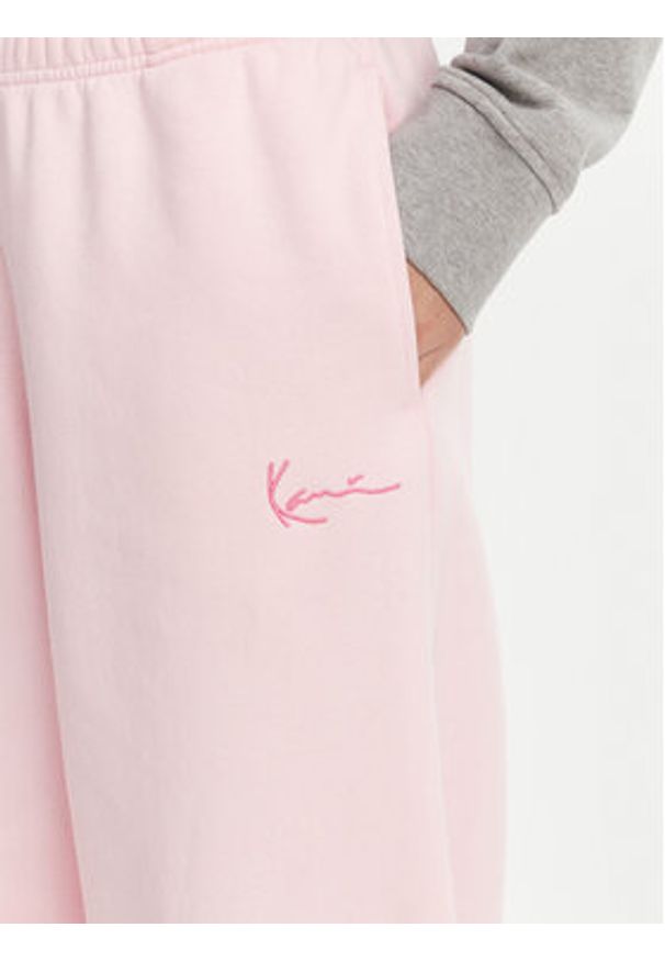 Karl Kani Spodnie dresowe Signature Os 61030060 Różowy Relaxed Fit. Kolor: różowy. Materiał: syntetyk