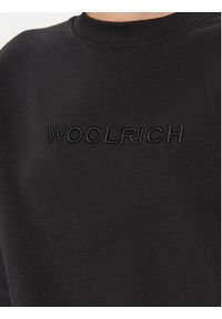 Woolrich Bluza Logo CFWWSW0115FRUT3164 Czarny Relaxed Fit. Kolor: czarny. Materiał: bawełna #5