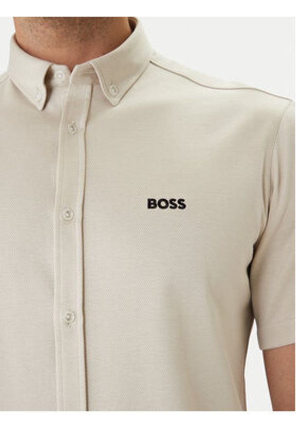BOSS Koszula ST Motion 50555951 Beżowy Regular Fit. Kolor: beżowy. Materiał: bawełna