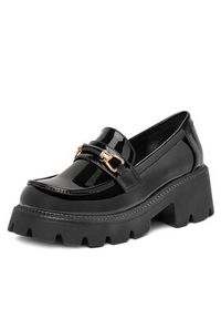 DeeZee Loafersy FBD-20306 Czarny. Kolor: czarny. Materiał: skóra