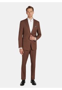 Pako Lorente - PAKO LORENTE – Marynarka garniturowa w kolorze brązowym. Kolor: brązowy. Materiał: poliester, elastan, wiskoza. Wzór: gładki #4