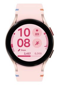 SAMSUNG - Samsung Galaxy Watch FE 40mm różowo-złoty (R861). Kolor: złoty, różowy, wielokolorowy