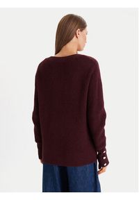 Morgan Sweter 252-MSTAR Bordowy Regular Fit. Kolor: czerwony. Materiał: syntetyk #4