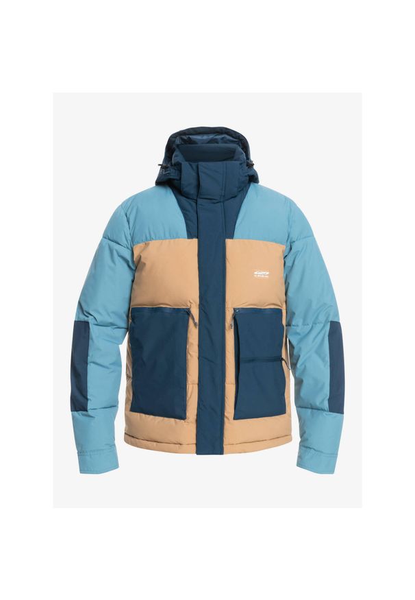 Kurtka zimowa męska Quiksilver Nomad Waterproof. Kolor: niebieski. Sezon: zima. Sport: turystyka piesza
