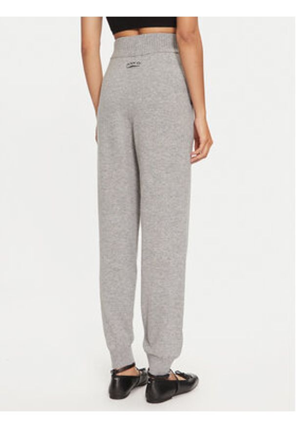 Pinko - PINKO Spodnie materiałowe 104316 A271 Szary Regular Fit. Kolor: szary. Materiał: wełna