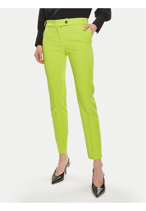 Rinascimento Spodnie materiałowe CFC0117747003 Zielony Regular Fit. Kolor: zielony. Materiał: syntetyk
