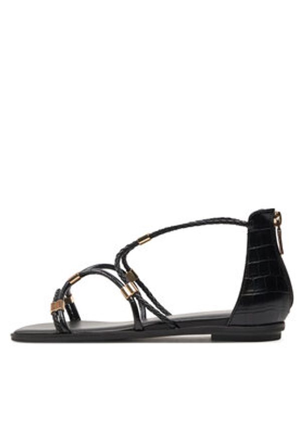Aldo Sandały Oceriwenflex 13388400 Czarny. Kolor: czarny. Materiał: skóra