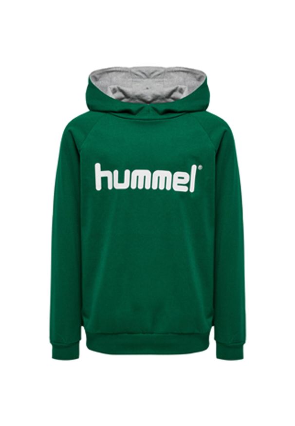 Bluza dziecięca Hummel hml GO KIDS COTTON Logo Hoodie. Typ kołnierza: kaptur. Kolor: zielony