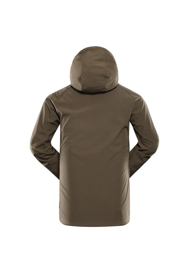 ALPINE PRO - Kurtka softshell męska Alpine Pro Hoor. Kolor: zielony. Materiał: softshell. Sport: turystyka piesza