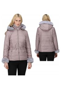 Regatta - Kurtka turystyczna damska Willabella zimowa. Kolor: różowy. Materiał: puch. Sezon: zima. Sport: turystyka piesza #1