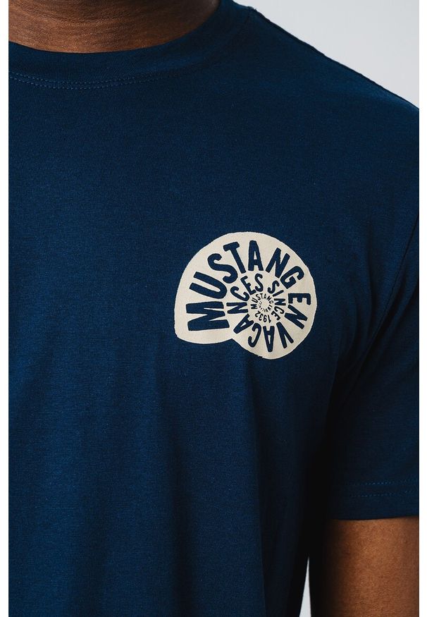 Męski T-Shirt Mustang Style Austin Dress Blues 1016489 5334