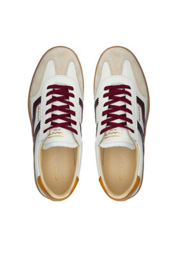 GANT - Gant Sneakersy 32531247 Écru. Materiał: skóra