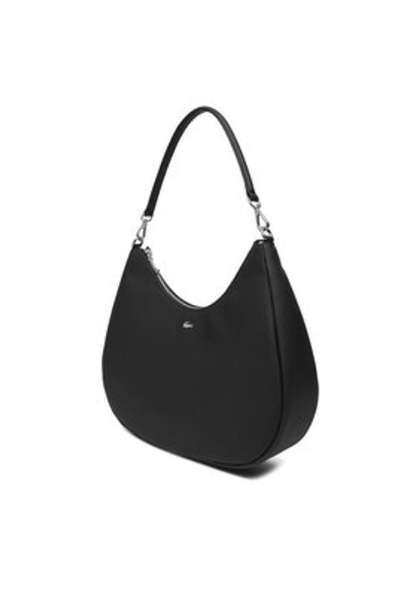 Lacoste Torebka Daily City Bag NF5125DZ Czarny. Kolor: czarny. Materiał: skórzane