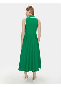 TOMMY HILFIGER - Tommy Hilfiger Sukienka letnia WW0WW41272 Zielony Regular Fit. Kolor: zielony. Materiał: bawełna. Sezon: lato #4