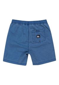 Quiksilver - Spodenki z elastyczną talią dla Chłopcy TAXER YOUTH 15". Kolor: niebieski. Materiał: materiał, bawełna, elastan. Długość: krótkie. Sezon: lato
