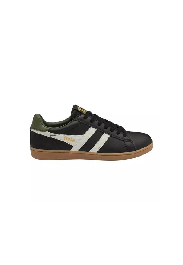 Buty do chodzenia męskie Gola Equipe Ii Leder 2024. Kolor: czarny, biały, wielokolorowy. Materiał: materiał, skóra. Szerokość cholewki: normalna. Sport: turystyka piesza