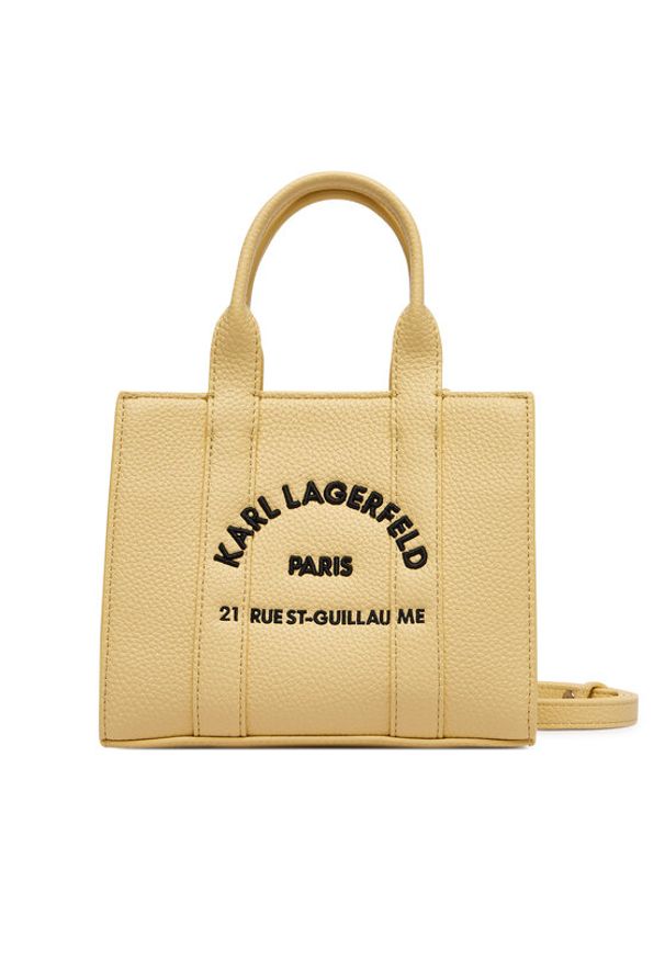 Karl Lagerfeld - KARL LAGERFELD Torebka B1W30042 Żółty. Kolor: żółty. Materiał: skórzane