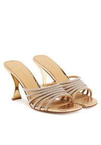 MICHAEL Michael Kors Klapki klapki 40T5HSHS4S Złoty. Kolor: złoty. Materiał: skóra #4