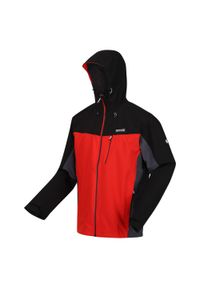 Birchdale Regatta męska turystyczna kurtka z membraną. Kolor: czerwony. Materiał: poliester. Sport: turystyka piesza #1