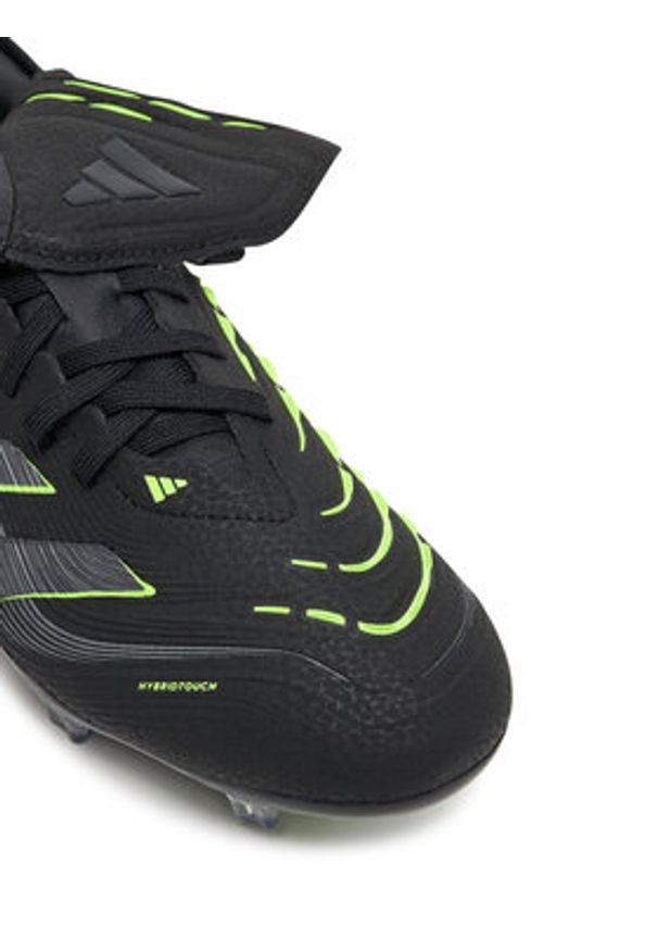 Adidas - adidas Buty do piłki nożnej Predator Pro Fold-Over Tongue Firm Ground JS4072 Czarny. Kolor: czarny. Materiał: skóra