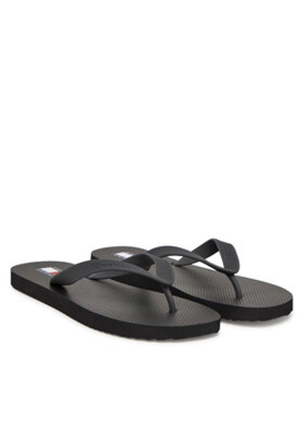 Tommy Jeans Japonki Tjm Beach Sandal EM0EM01560 Czarny. Kolor: czarny. Materiał: syntetyk