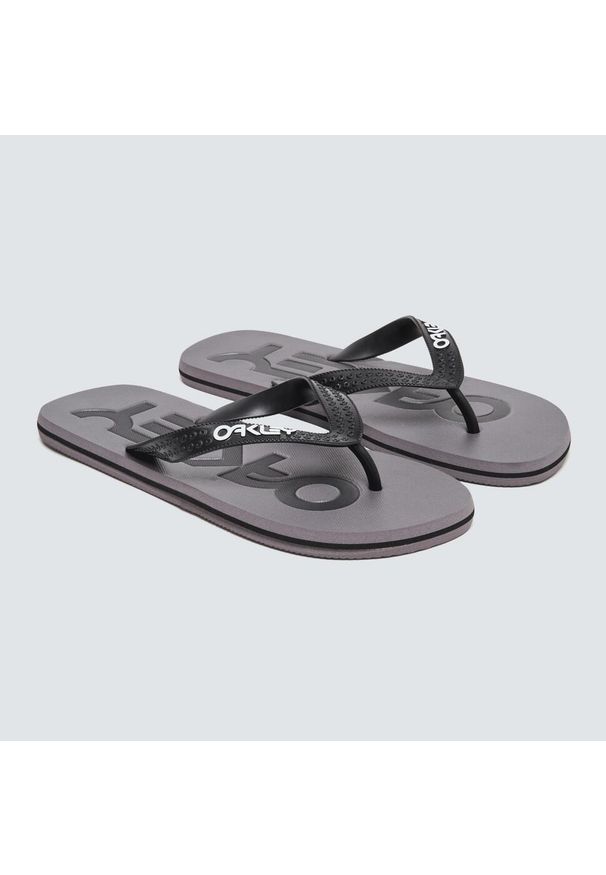 Japonki plażowe męskie Oakley College Flip Flop. Okazja: na plażę. Kolor: szary. Styl: sportowy