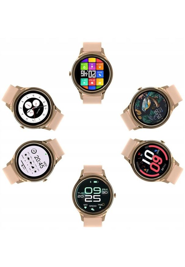 FOREVER - Forever smartwatch ForeVive 3 SB-340 złoty z głośnikiem bluetooth 3W. Rodzaj zegarka: smartwatch. Kolor: złoty