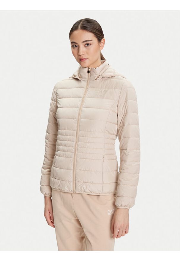 EA7 Emporio Armani Kurtka przejściowa 8NTB23 TNF8Z U1046 Beżowy Regular Fit. Kolor: beżowy. Materiał: syntetyk