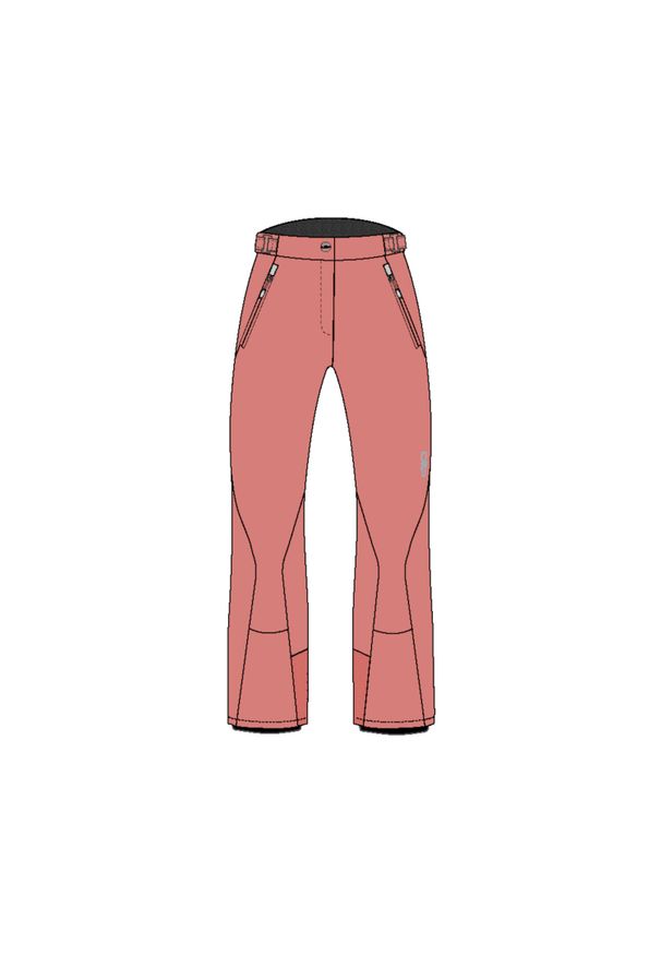 Spodnie damskie narciarskie CMP 3W18596N. Kolor: czerwony, wielokolorowy, różowy. Sezon: zima. Sport: narciarstwo